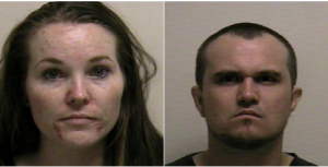 Mug shots for Lacey Dawn Christenson and Colby Glen Wilde
