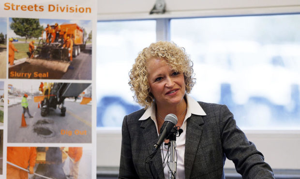 Photo: Ravell Call, Deseret News
(Salt Lake City Mayor Jackie Biskuspski releases her annual budget...