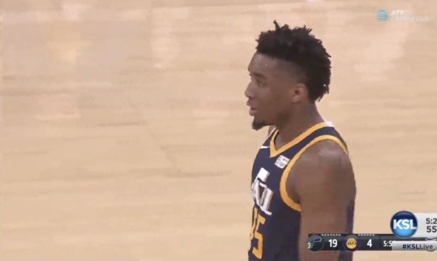 Donavan Mitchell is the first rookie to lead a playoff team in scoring since Carmelo Anthony in 200...