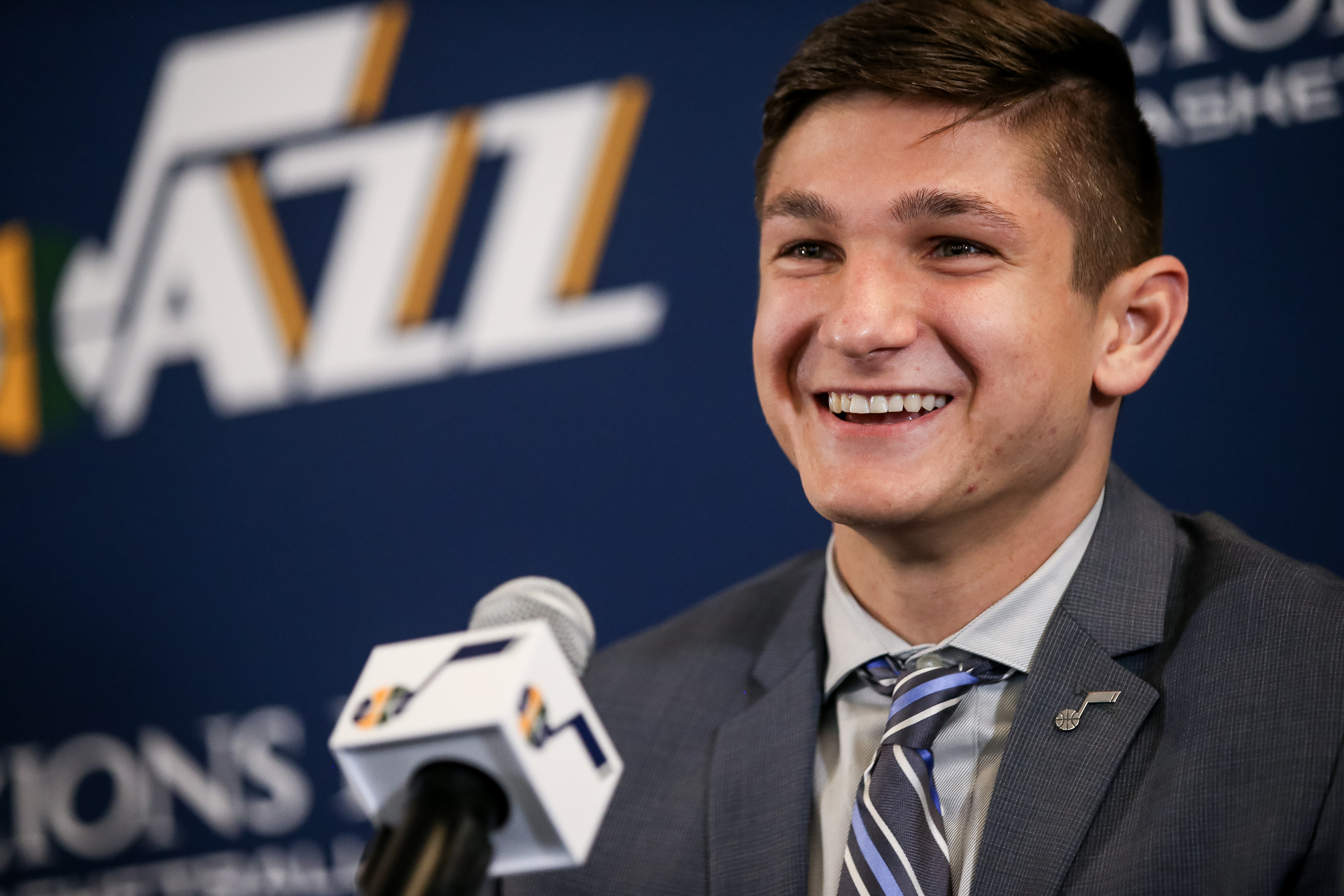 Utah Jazz introduce new rookie Grayson Allen