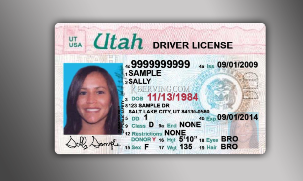 An ID from Utah currently lacks the gold star that would indicate it complies with the Real ID Act ...