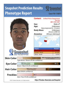 This DNA phenotype shows what the killer of Sherry Black might look like.