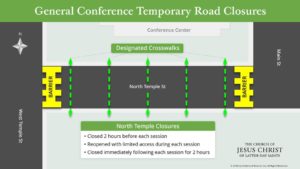Some roads will be closed for General Conference