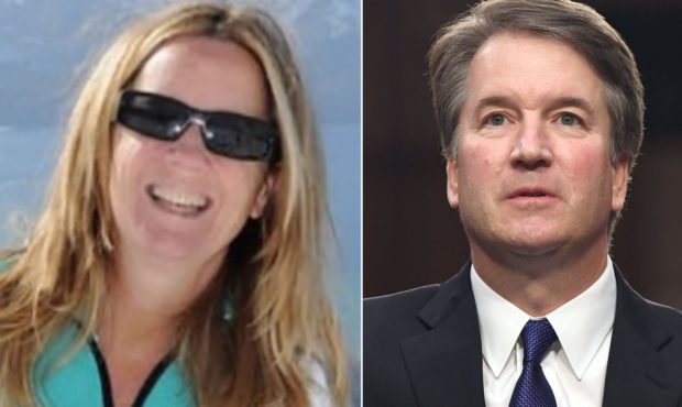 Brett Kavanaugh and the woman accusing him of sexual assault, Dr. Christine Blasey Ford. (Researchg...