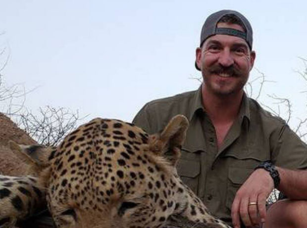 Blake Fischer With Leopard