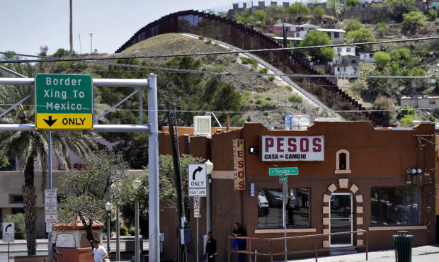 File photo showing the path to the Mexican border. (AP Photo/Matt York)...