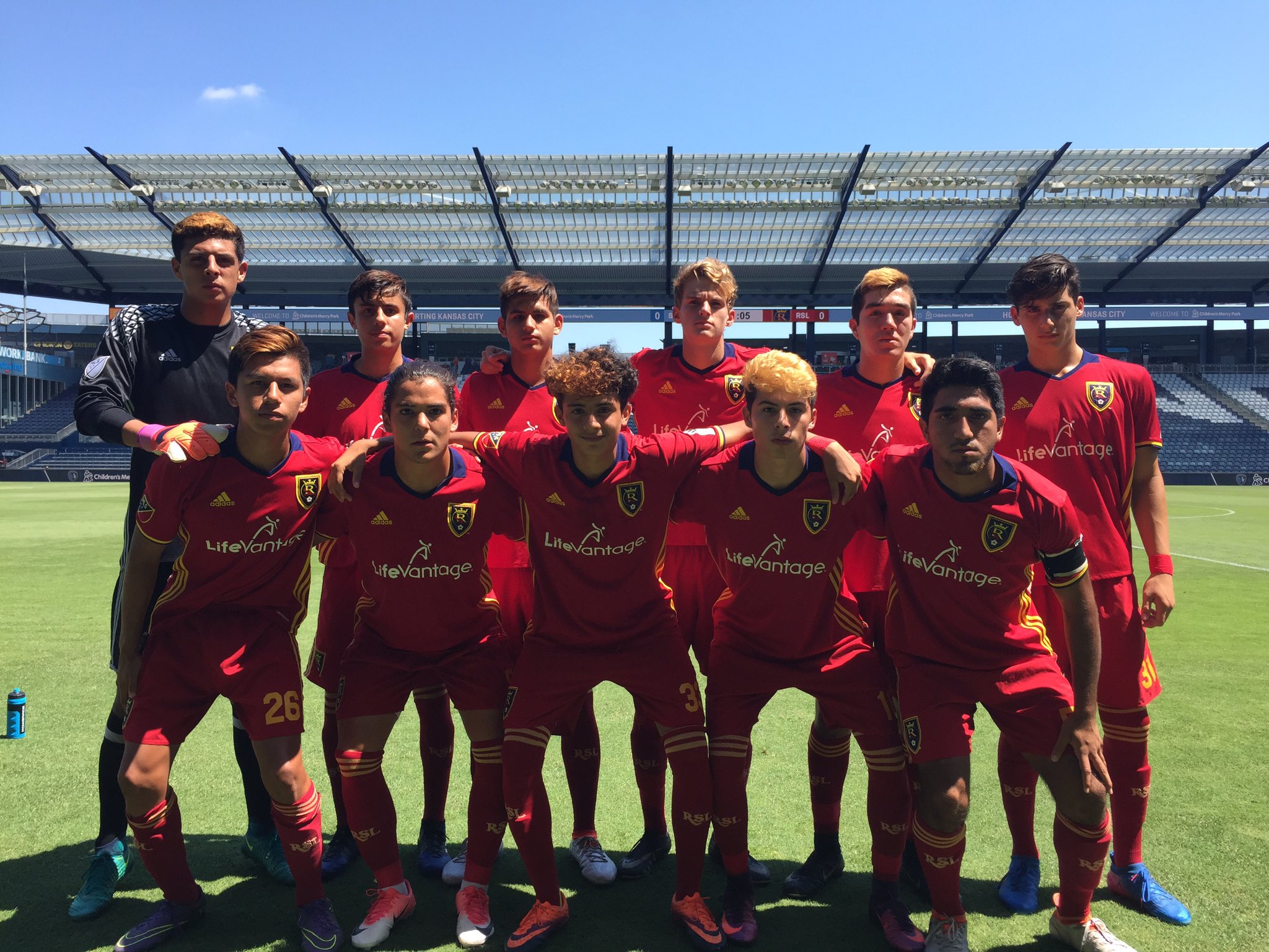 The Real Salt Lake Under-16 team, Julian Vazquez's team while he was at the academy, photographed in 2017. (Real Salt Lake)