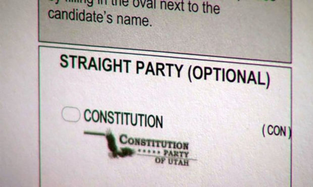 The straight party voting option, which allows voters to vote for every candidate in a single polit...