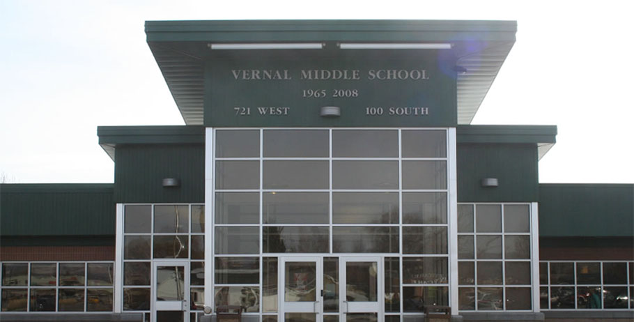 Vernal Middle School, as seen from the outside. (Vernal Middle School)