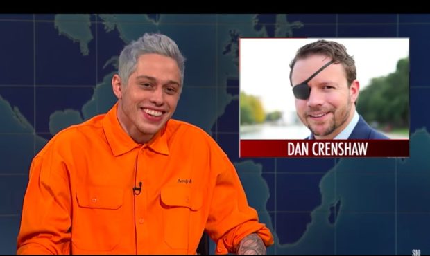 Dan Crenshaw and Pete Davidson on SNL...