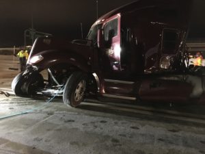semi truck crash I-15