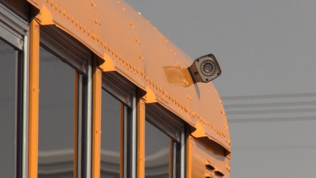 School bus surveillance camera in Orem, Utah.
