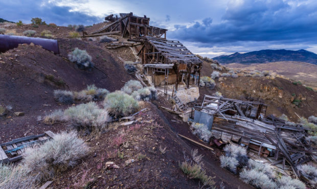 This abandoned structure sits in Utah’s Gold Hill mining district, near the Utah-Nevada state lin...