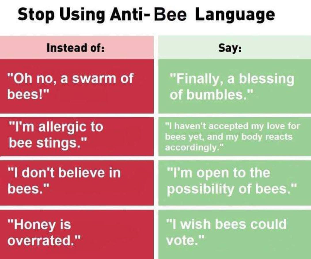 Anti-animal language parody tweet