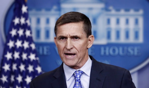 FILE - In this Feb. 1, 2017 file photo, National Security Adviser Michael Flynn speaks during the d...