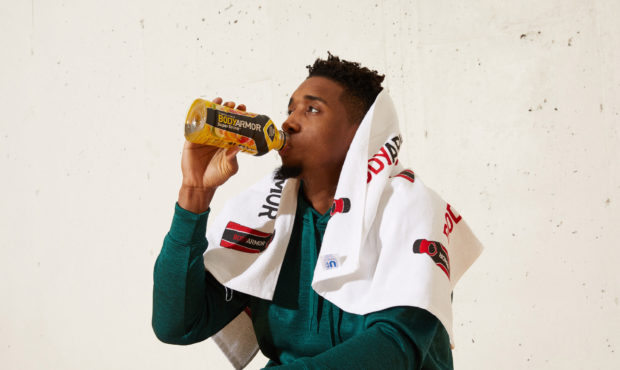 Utah Jazz guard Donovan Mitchell has agreed to a partnership with the BODYARMOR sports drink compan...