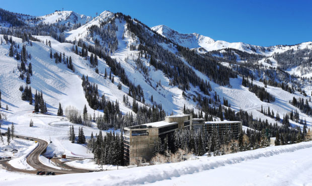 Ski patrol crews are searching the Chickadee run at Snowbird Ski Resort after an avalanche there. V...