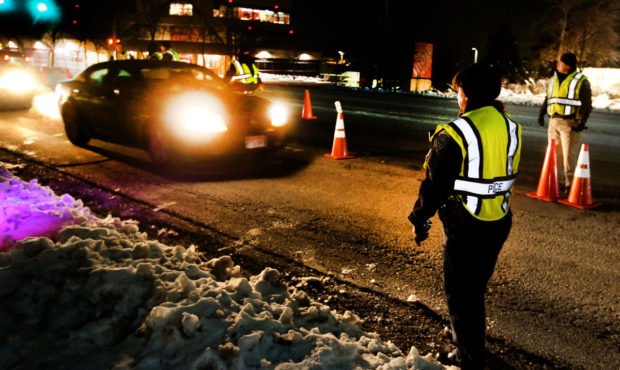 The Unified Police Department conducts an Administrative DUI checkpoint in Salt Lake City. (PHOTO: ...