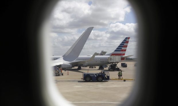 FILE- In this June 16, 2018, file photo, American Airlines aircrafts aircrafts are seen at O"Hare I...