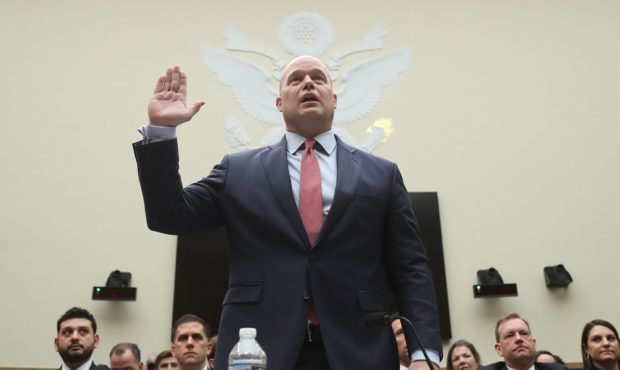 Acting Attorney General Matthew Whitaker is sworn in before the House Judiciary Committee on Capito...