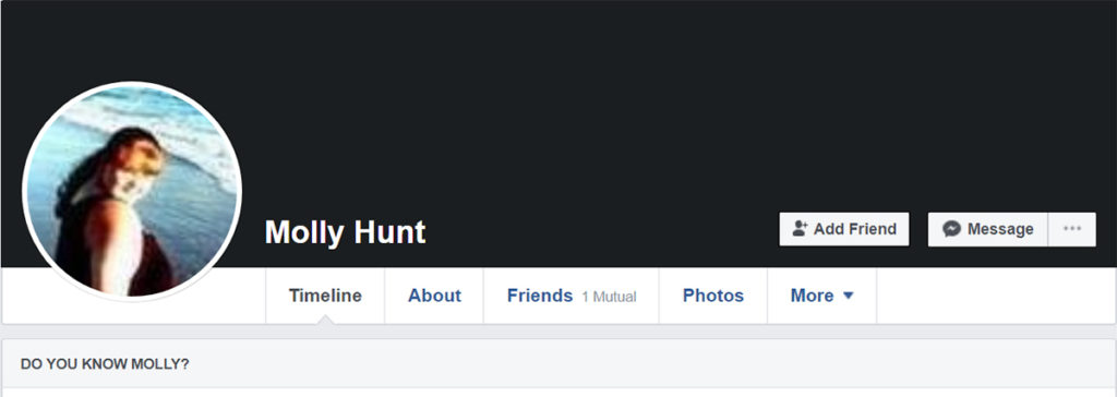 Molly Hunt Facebook Account