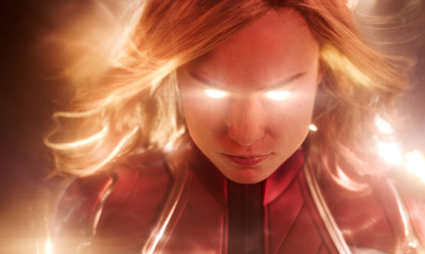 This image released by Disney-Marvel Studios shows Brie Larson in a scene from "Captain Marvel." (D...