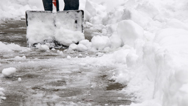 snow shovel driveway dialysis...