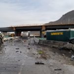 3 injured after port-a-potty truck took a spill on I-80 in Tooele County
