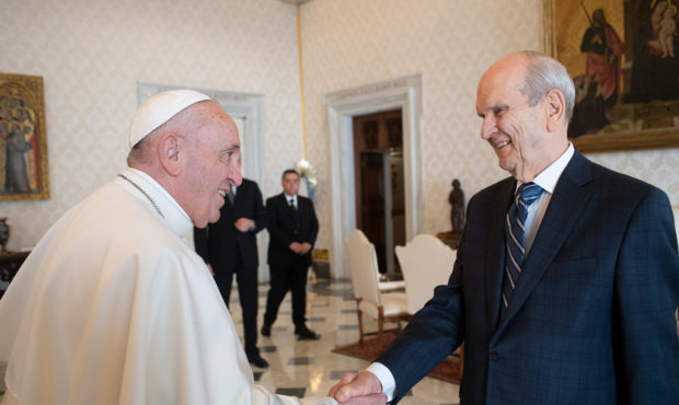 President Russell M. Nelson of The Church of Jesus Christ of Latter-day Saints and President M. Rus...