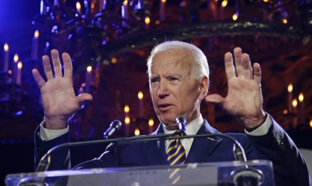 Former Vice President Joe Biden standard touching...