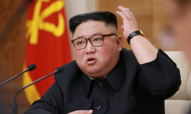 FILE - In this April 9, 2019, file photo provided by the North Korean government, North Korean lead...