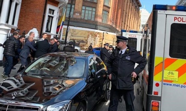 WikiLeaks founder Julian Assange has been arrested at the Ecuadorian embassy in London...