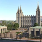 Rendering of the Salt Lake Temple’s south side. © 2019 BY INTELLECTUAL RESERVE, INC. ALL RIGHTS RESERVED.