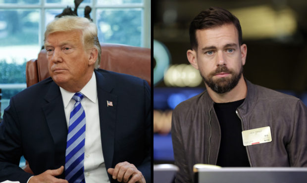 President Donald Trump and Twitter CEO Jack Dorsey...