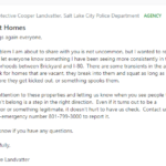 Salt Lake Police warn about squatters in vacant homes