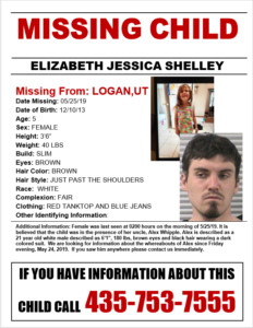 missing logan girl search uncle