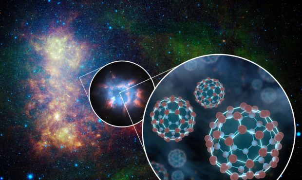 Hubble Space Telescope soccer molecules...