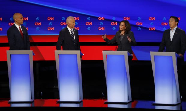 Ten contenders for the 2020 Democratic party nomination for president debated Wednesday night from ...