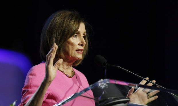 Speaker of the House Nancy Pelosi, D-Calif., addresses the NAACP convention, Monday, July 22, 2019,...