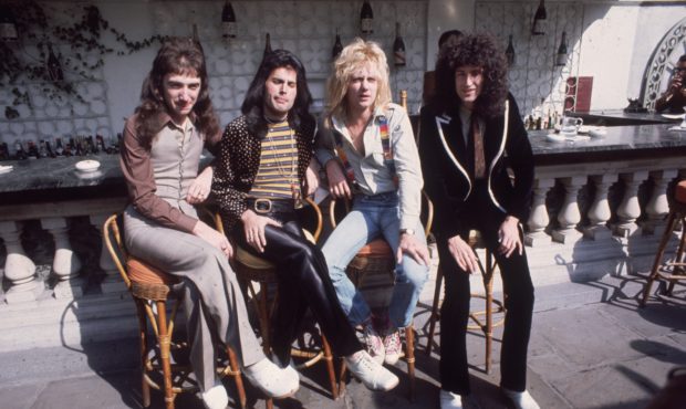 FILE - 8th September 1976:  British rock group Queen at Les Ambassadeurs, where they were presented...