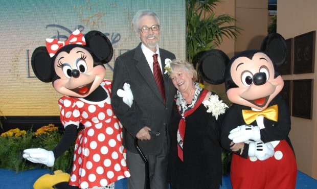 Wayne Allwine, the voice of Micky Mouse, and Russi Taylor, his wife and the voice of Minnie Mouse, ...