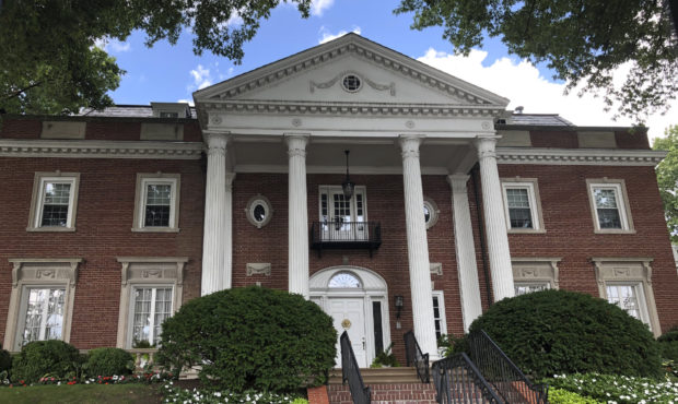 This photo shows the West Virginia governor’s mansion on Wednesday, Aug. 21, 2019, in Charleston,...