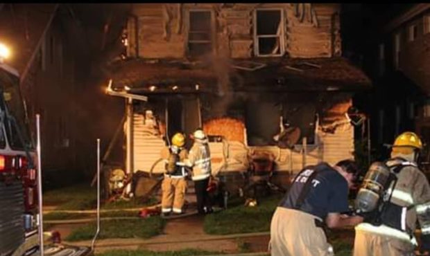 Firefighters respond to a blaze at an Erie, Pennsylvania home and daycare. Photo courtesy of Getty ...