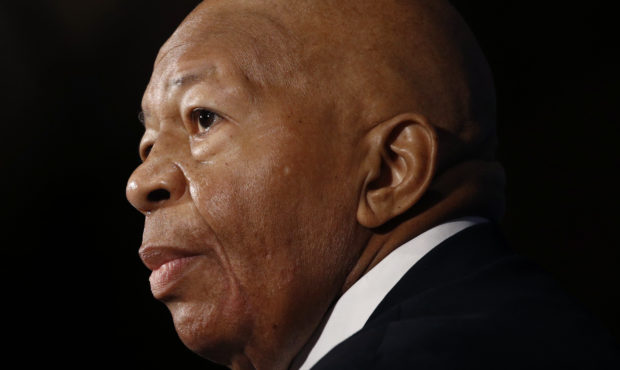 In this Aug. 7, 2019, photo, Rep. Elijah Cummings, D-Md., speaks during a luncheon at the National ...