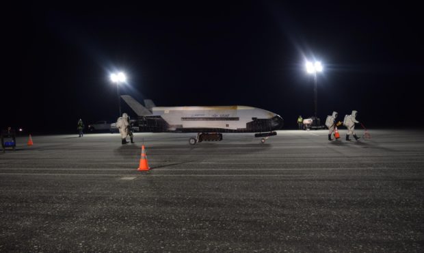 The US Air Force's X-37B space plane landed Sunday back on Earth after spending 780 days in orbit, ...
