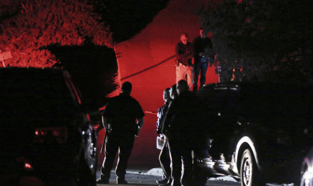 Contra Costa County Sheriff deputies investigate a multiple shooting in Orinda, Calif., on Thursday...
