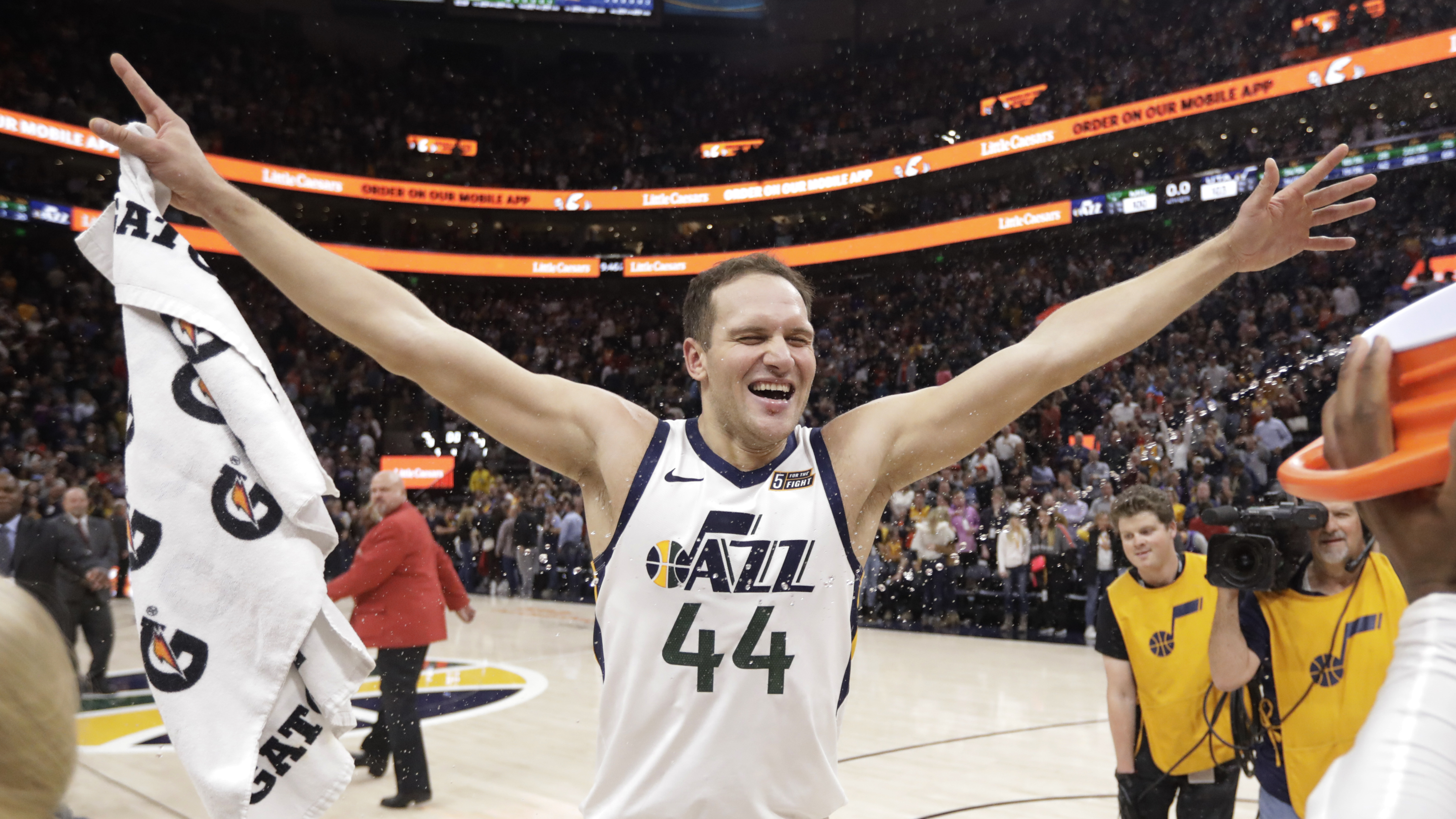 Utah Jazz forward Bojan Bogdanovic has raised his defensive level