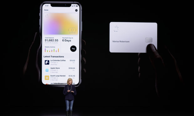 FILE - In this March 25, 2019, file photo, Jennifer Bailey, vice president of Apple Pay, speaks abo...