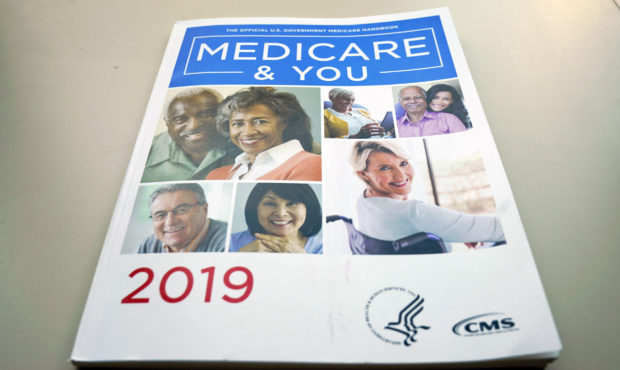 FILE - In this Nov. 8, 2018 file photo, the U.S. Medicare Handbook is photographed in Washington.  ...