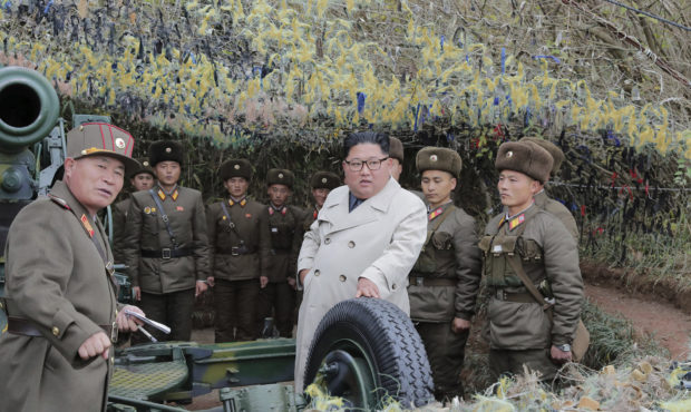 In this undated photo provided on Monday, Nov. 25, 2019, by the North Korean government, North Kore...